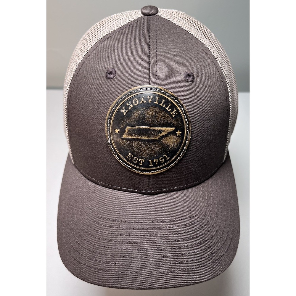 Knoxville Tennessee Trucker Hat‎ EST 1791 Patch Mesh Back Snapback Cap Brown
